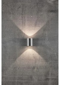 Nordlux - LED kültéri fali lámpa CANTO 2xLED/6W/230V IP44 rozsdamentes acél