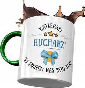 Zöld Szakács Bögre Legjobb Szakács Nyomtatott Fotóval