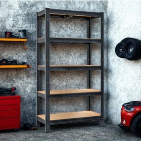 Jurhan HEAVY nagy teherbírású polc, max 875kg, 90x40x180cm, fekete