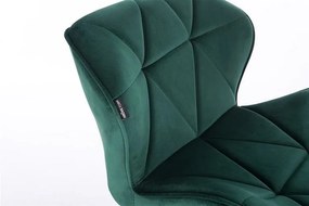 HR111N Sötétzöld modern velúr szék