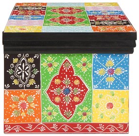 Fali TV szekrény 60x30x24 cm Szilárd Fa Durva Mangó