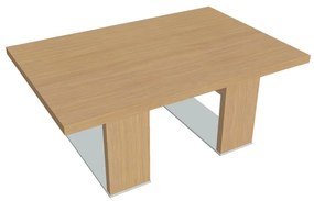 Verno+ S dohányzóasztal 120 x 80 cm, világos tölgy / vanília