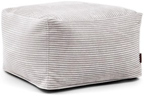 Világosszürke kordbársony babzsákfotel Softbox MooG – SLOWDOWN