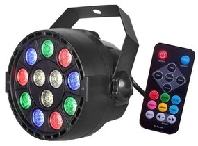 HADEX LED Disco reflektor LED/12W/230V többszínű + távirányító HD0524