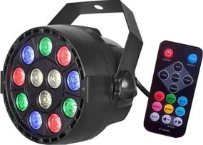 LED Disco reflektor LED/12W/230V többszínű + távirányító
