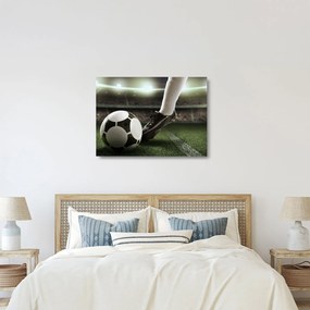 Üveg kép - Futball labda (70x50 cm)