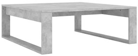 Betonszürke szerelt fa dohányzóasztal 100 x 100 x 35 cm