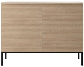 Szekrény Bennasi B2  (linberg tölgy + fekete). 1099043