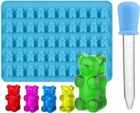 Gumicukor Forma praliné kis Mackó Forma 50db Pipetta torta dekoráció