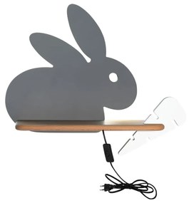 Szürke gyerek lámpa Rabbit – Candellux Lighting