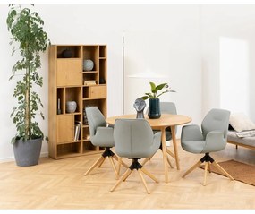 Natúr színű könyvespolc tölgyfa dekorral 90x180 cm Rangoon – Actona