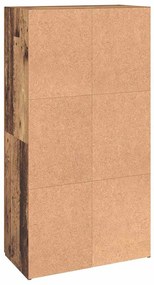 Irodai szekrény polcokkal Régi fa 60 x 32 x 115 cm Faanyag