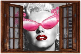 Poszter 60x40 Monroe rózsaszín szemüveg