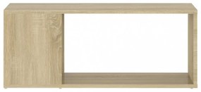 sonoma-tölgyszínű szerelt fa TV-szekrény 80 x 24 x 32 cm