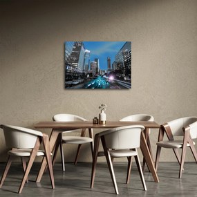 Éjszakai város képe (70x50 cm)