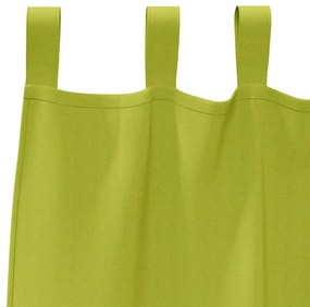Függönyök függönyökkel 2 pcs Alma zöld 175x140cm Poliészter