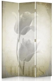 Gario Paraván Retro tulipánok Méret: 110 x 170 cm, Kivitelezés: Forgó paraván 360°