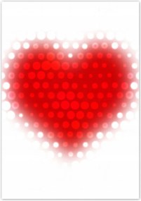 Poszterek 70x100 Piros szív