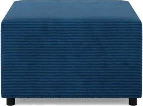 Zeus puff, kordbársony, 70x70, kék