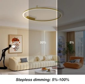 Immax NEO 07291-80G - LED+CCT dimmelhető mennyezeti lámpa FINO 55W/230V Tuya átm. 80 cm+távirányító