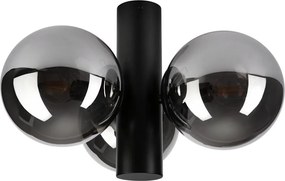 Mennyezeti lámpatest SFERIO 3xE14/5W/230V fekete/füstfekete
