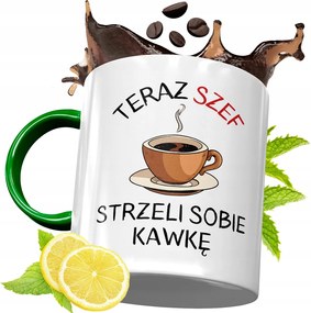 Zöld Bögre A Főnöknek Születésnapi Ajándék fényképes nyomtatással