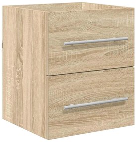 vidaXL Mosdókagyló szekrény Sonoma tölgy 38,5 x 41 x 48 cm Faanyag