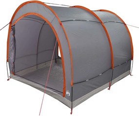 vidaXL Kerékpártároló sátor Szürke és narancs 256 x 222 x 182 cm