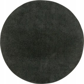 átm. 60 cm Divatos Egyszínű Fekete Kerek Nappali Szőnyeg Dynasty Kerék