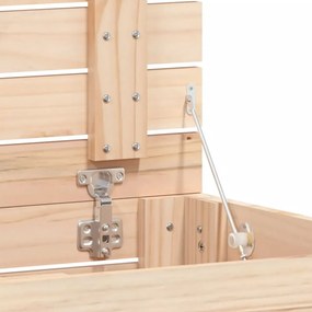 tömör fenyőfa szennyestartó láda 88,5 x 44 x 76 cm