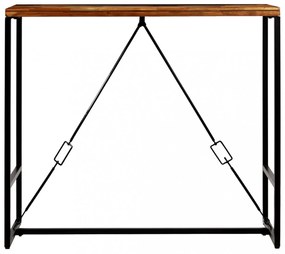 újrahasznosított tömör fa bárasztal 120 x 60 x 106 cm