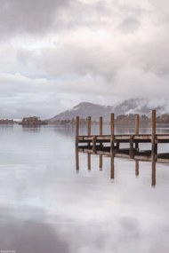 Poszter 20x30cm Móló Derwentwaterben, Assaf Frank