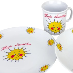 Thun 3 részes gyermek étkészlet Sluníčko