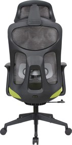 Irodai szék, zöld/fekete, teherbírás 150 kg, SULIVAN