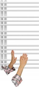 Fürdőszobai Radiátor Fehér Létra 90x50 cm Radiátor Modern Milo