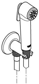 GROHE 26358000 - Falra szerelhető TEMPESTA-F szett kézi bidézuhannyal, 1000 mm, króm