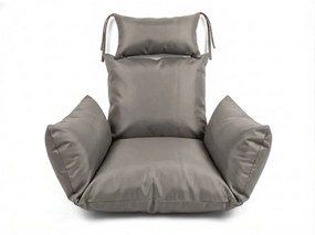 Fekete függőszék KOKON állvánnyal, világos párna