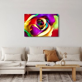 Kép - Színes rózsa (90x60 cm)
