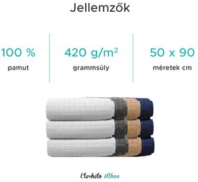 JERRY törölköző 50 x 90 cm homokszínű, 100% pamut