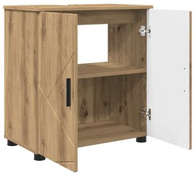 Fürdőszoba bútor szett 3 pcs kézműves tölgy 61 x 35 x 64 cm