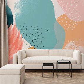 Fotótapéta - Pasztell absztrakt formák (147x102 cm)