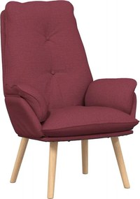 vidaXL karosszék Bordó 69 x 74 x 93 cm Szövet és Plywood