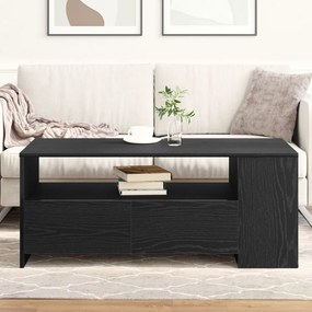 Fekete Tölgy Kávézó Asztal 102x55x43.5 cm Mérnöki Fából Készült