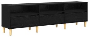 TV szekrény fiókkal Musta tammi 150 x 30 x 45 cm Faanyag