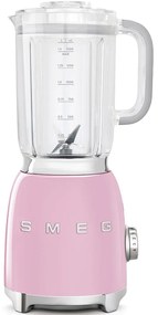 50-es évekbeli, Retro stílusú turmixgép, 1,5 l. műanyag tartállyal, rózsaszín - SMEG