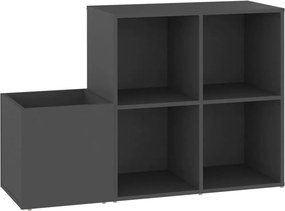vidaXL szürke szerelt fa előszobai cipősszekrény 105 x 35,5 x 70 cm