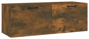 füstös tölgy színű szerelt fa faliszekrény 100 x 36,5 x 35 cm