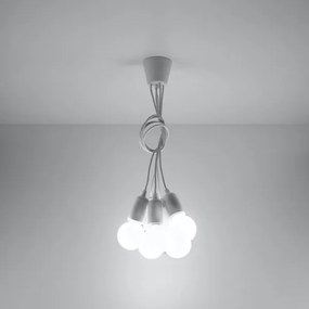 Csillár zsinóron DIEGO 5xE27/60W/230V