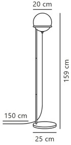 Nordlux - Állólámpa WILSON 1xG9/5W/230V fekete