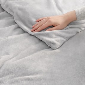 Goldea mikroplüss ágyneműhuzat deluxe - világosszürke 140 x 200 és 70 x 90 cm
